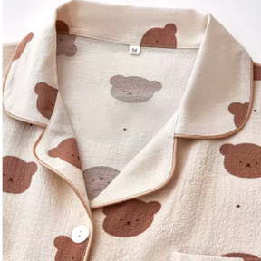 pijama manga comprida; pijama; pijama feminino; pijama de inverno; pijama de botão