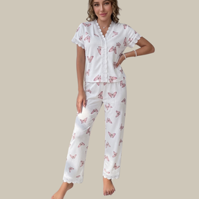 Pijama, pijama feminino, pijama de inverno; pijama de botão