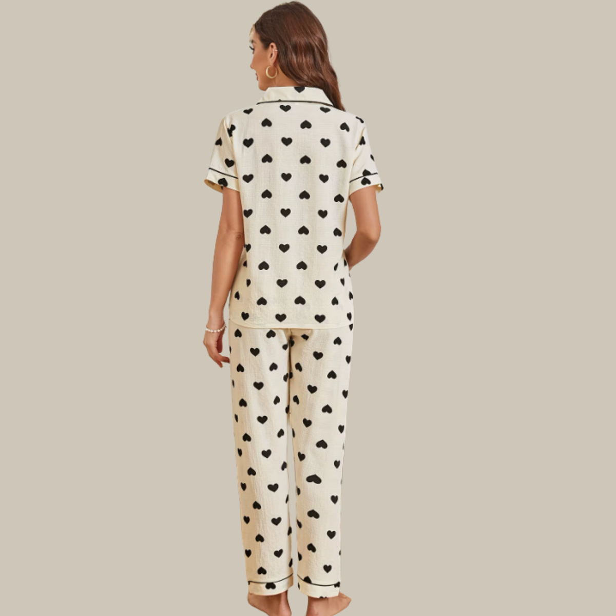 Pijama, pijama feminino, pijama de inverno; pijama de botão