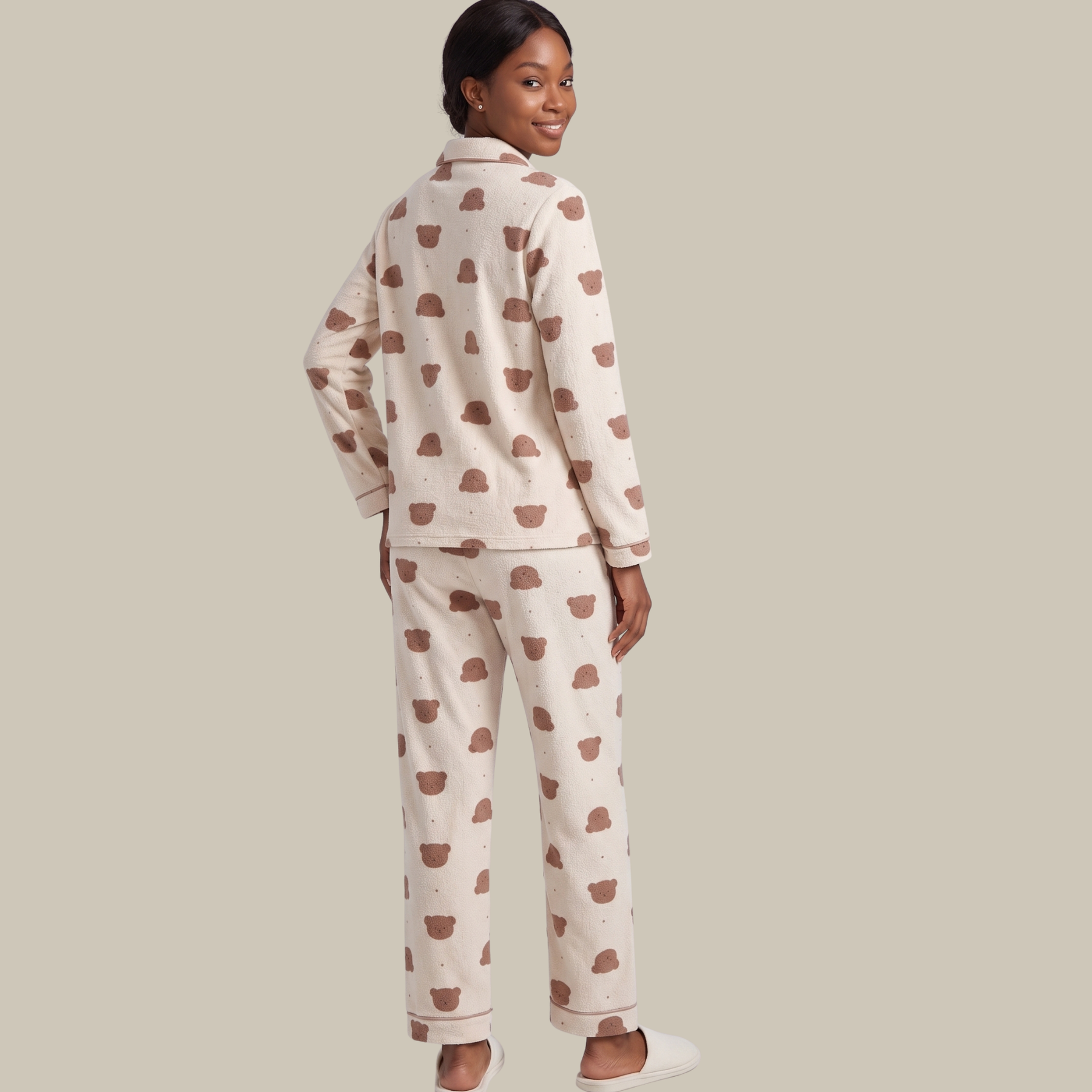 pijama manga comprida; pijama; pijama feminino; pijama de inverno; pijama de botão